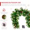 Best Choice Products 9Ft Pre-Lit Christmas Garland W/ 2-In-1 Led Lights